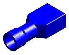 JUHTMEOTSIK LAPIK "EMA" KAETUD SININE 4.8X0.5MM 100TK M+