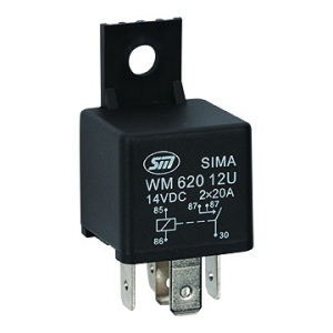 MINIRELEE 12V 2X20A 5 JALAGA 1TK M+