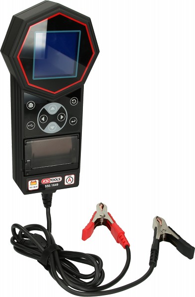 DIGITAALNE AKU KOORMUSTESTER 12V / 24V PRINTERIGA KS TOOLS