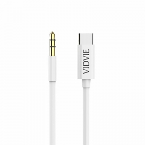 Vidvie AL1109 AUX провод USB-C -> 3.5 mm 1.5m Белый