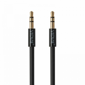 Vidvie AL1105W Премиум AUX провод 3.5 mm -> 3.5 mm 1.5 m Черный