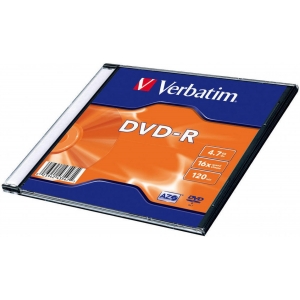 Verbatim Blank DVD-R AZO 4.7GB 16x Colour / Extra protection / Pack Slim