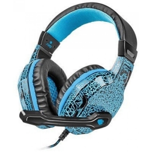 Natec Fury HellCat Gaming Headphones With Microphone and LED Light Blue