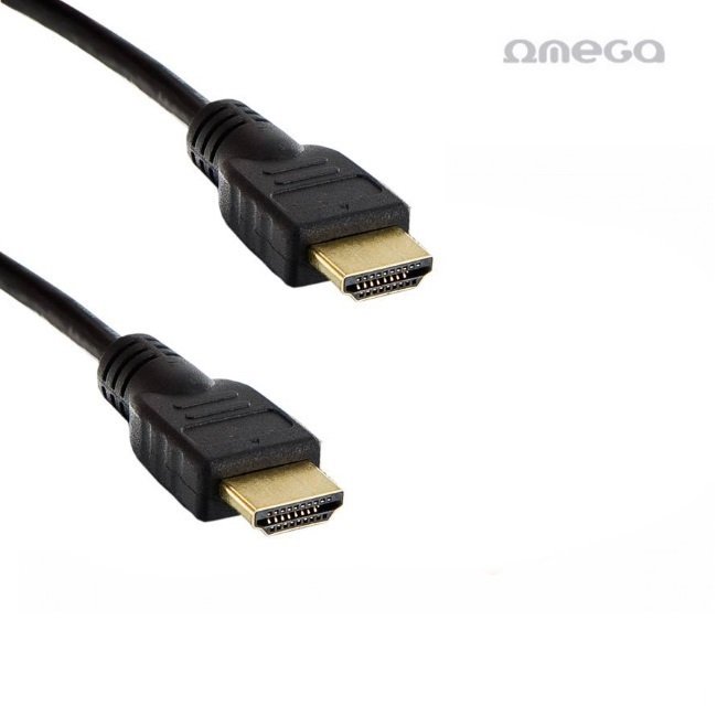 Omega OCHB45 HDMI Gold Platted Cable 19pin / 2160p / Ultra HD / 4K / 5m Black