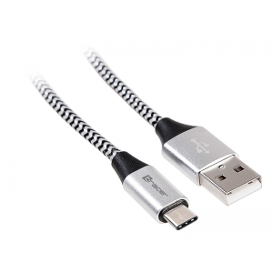Tracer USB 2.0 Type C A Male 1m black silver 46265