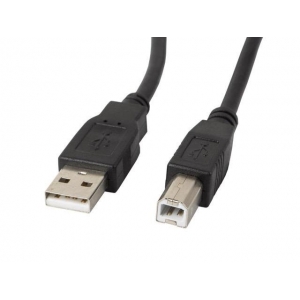 RoGer USB 2.0 A-plug AM-BM Кабель для принтера 1m Черный