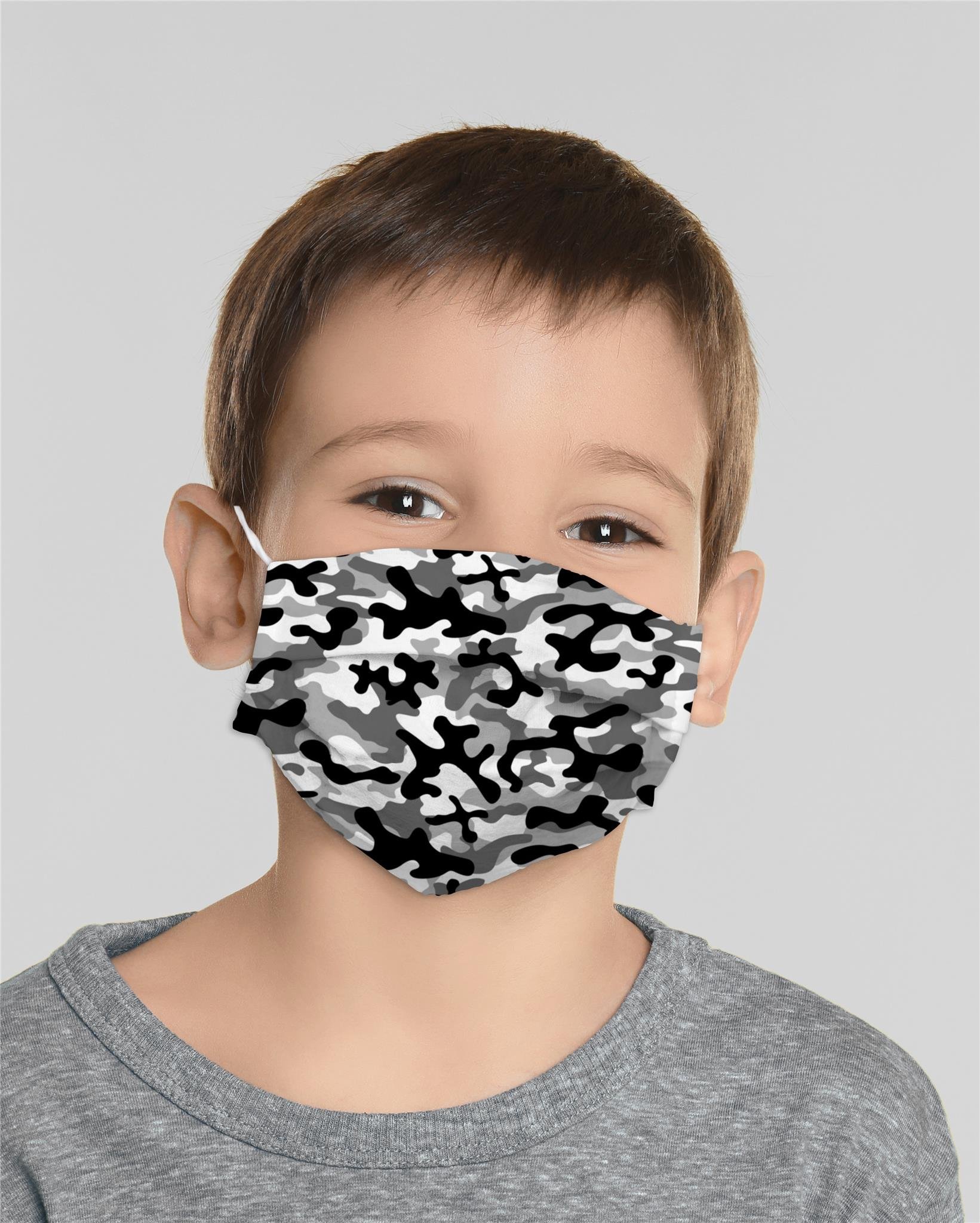 Mocco Military Child Cotton Face Mask Multiple Use 15x25 cm