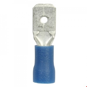 JUHTMEOTSIK LAPIK "ISA" 6.35MM SININE 50TK