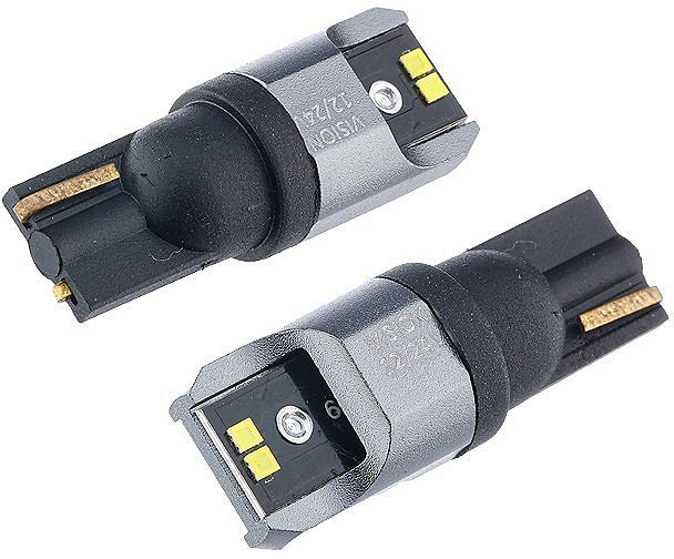 12 / 24V T10 LED PIRN W2.1X9.5D W5W CANBUS VALGE BLISTER 2TK VISION