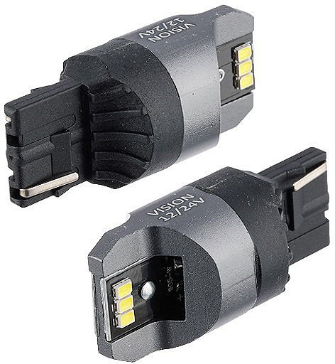 12 / 24V T20D LED PIRN W21W CANBUS NONPOLAR VALGE BLISTER 2TK VISION