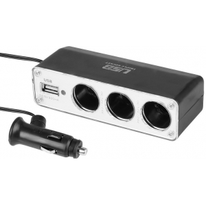 SIGARETISÜÜTAJA HARGMIK 3-NE + USB LAADIJA 500MA 12 / 24V CARMOTION
