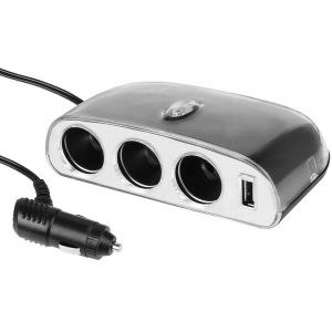 SIGARETISÜÜTAJA HARGMIK 3-NE + USB LAADIJA 1000MA 12 / 24V CARMOTION