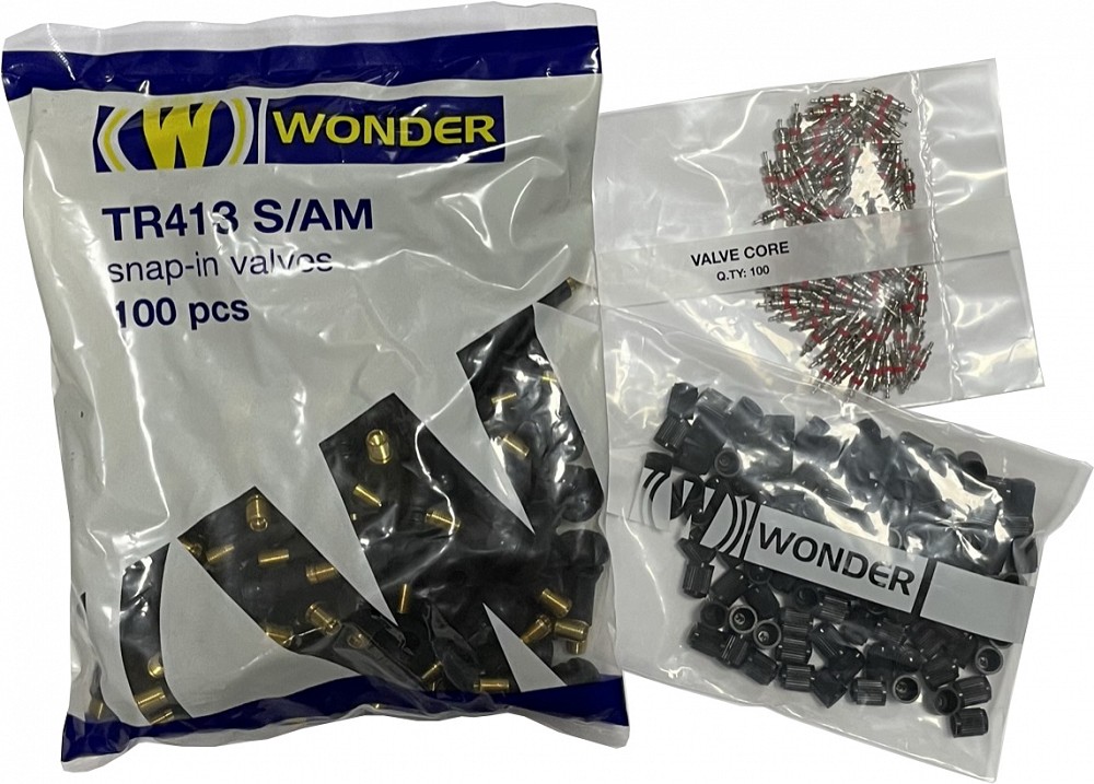 TL-VENTIILID V2-03-1  /  TR413 OSADENA. 100TK (WONDER AM) NÕEL+KORK+VENTIIL