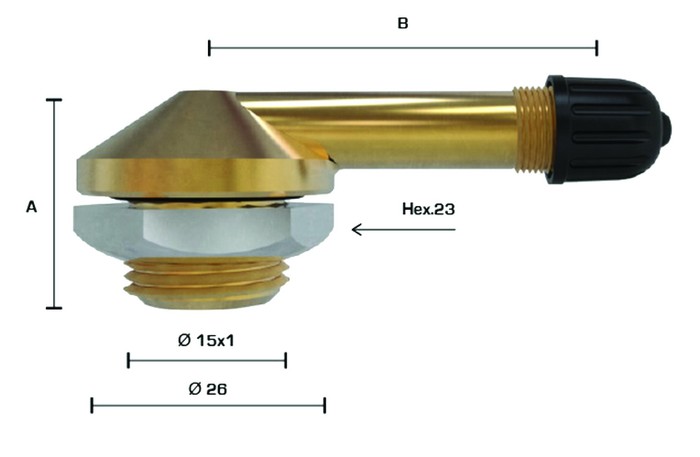 TL-VENTIIL VEOAUTO / HAAGIS V3-12-1 (MICH.1294) NURK 90. AVA=15.7. L=25+40