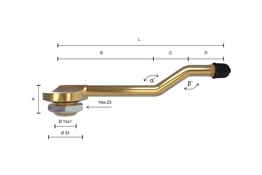 TL-VENTIIL VEOAUTO / HAAGIS TUCA 19. MADAL. NURK 90. AVA=20.5. 2-ASTMELINE. L=94MM (48+21+25)