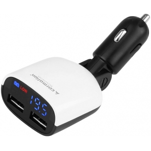 VOLTMEETER + 2XUSB LAADIJA 3.4A 12 / 24V CARMOTION