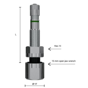 TPMS VENTIIL WONDER 1309 / 54MS VEOAUTO VALUVELJELE 9.7MM. L=48+MM (SIRGE)