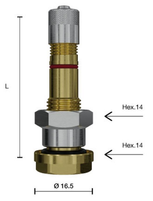 TPMS-VENTIIL VEOAUTO. V3-24-14 (V3-20-1) SIRGE. L=36MM. AVA=9.7MM