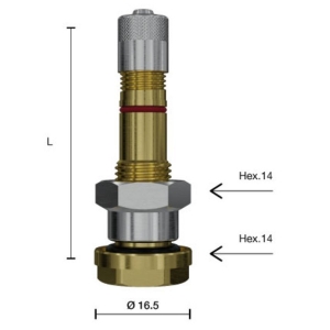 TPMS-VENTIIL VEOAUTO. V3-24-14 (V3-20-1) SIRGE. L=36MM. AVA=9.7MM