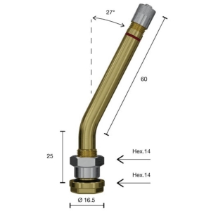 TL-VENTIIL VEOAUTO. V3-24-15 (V3-20-4) AVA=9.7MM. NURK 27. L=25+60MM