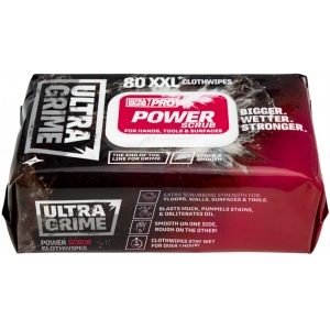 ULTRAGRIME PRO POWER SCRUB ABRASIIVSED PUHASTUSLAPID 80TK / PAKK