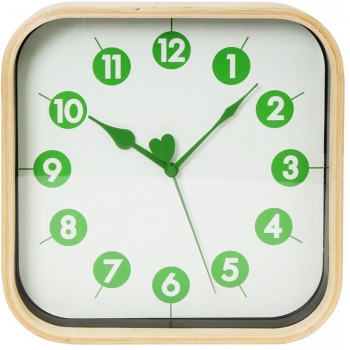 Platinet настенные часы Morning, зеленые (42988)