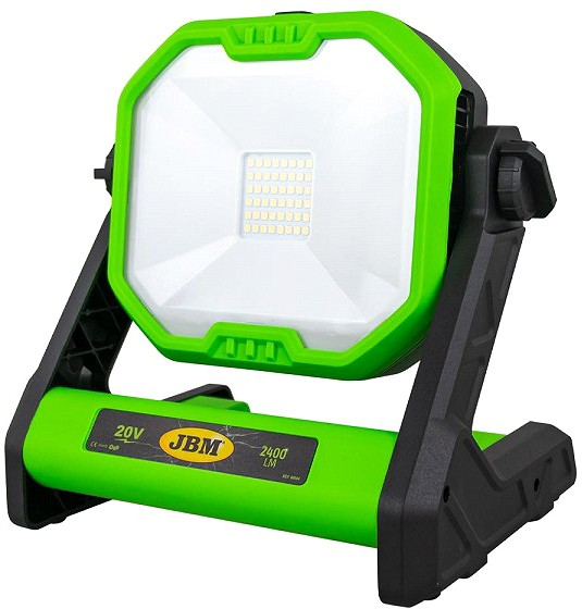 20V AKU TÖÖVALGUSTI LED VÕI 230V 2400LM. 0-360°. KERE JBM