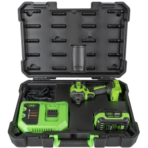 20V AKULÖÖKTRELL / AKUKRUVIKEERAJA KOMPLEKT. HARJAVABA. 230NM. LED. 4.0AH AKU+LAADIJA JBM