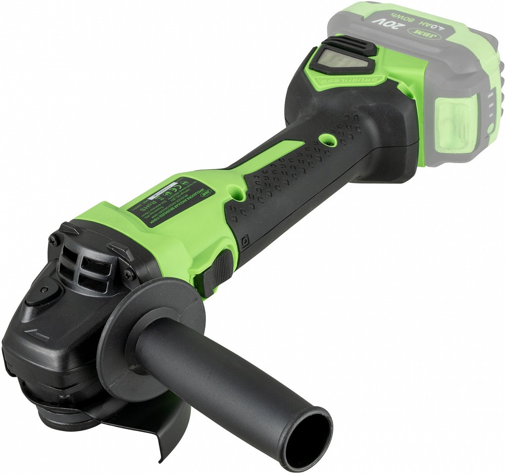 20V AKUNURKLIHVIJA / KETASLÕIKUR 115MM. 8000RPM. M14. HARJAVABA. +2.0AH AKU JBM