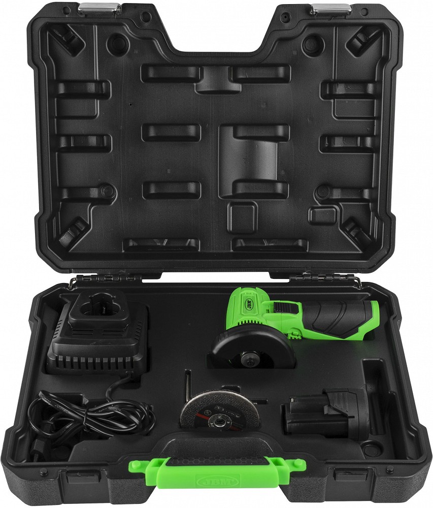 12V MINI-AKUKETASLÕIKUR / NURKLIHVIJA 76MM KETTALE. 18500RPM. 2.0AH AKU + LAADIJA JBM*