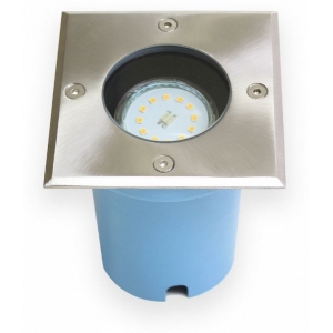 230V PÕRANDA / TERRASSIVALGUSTI ENTRADA 1 MAX 50W GU10 108X108MM IP65 INOX KOBI