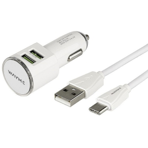 LAADIMISKOMPLEKT 12 / 24V LAADIJA / USB-C LAADIMISJUHE USB 2X3.4A WAYME