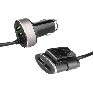USB LAADIJA 2+2 PESAGA 12 / 24V 5.1A CARMOTION