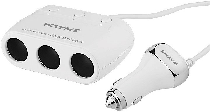 SIGARETISÜÜTAJA HARGMIK 3-NE + 4XUSB 3.6A 12 / 24V KAABEL 120CM WAYME