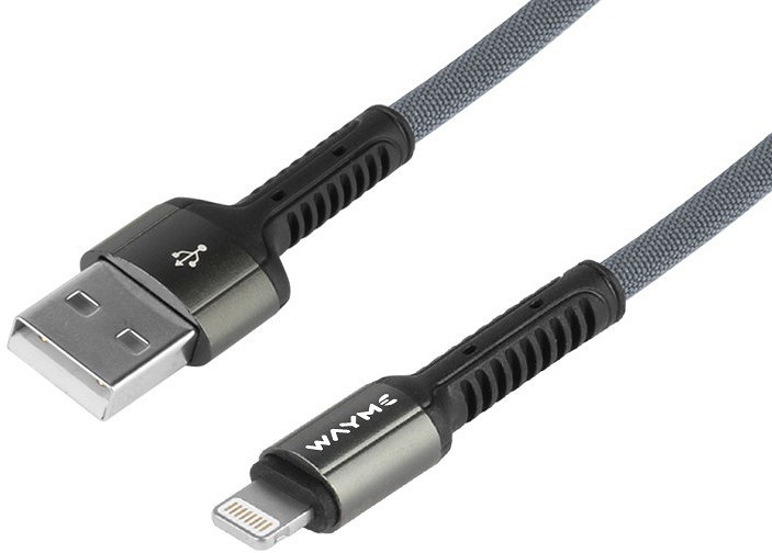 LAADIMISJUHE PÕIMITUD USB - LIGHTNING / APPLE 200CM WAYME