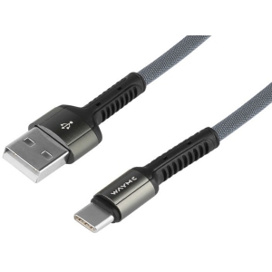 LAADIMISJUHE PÕIMITUD USB - USB-C 200CM WAYME