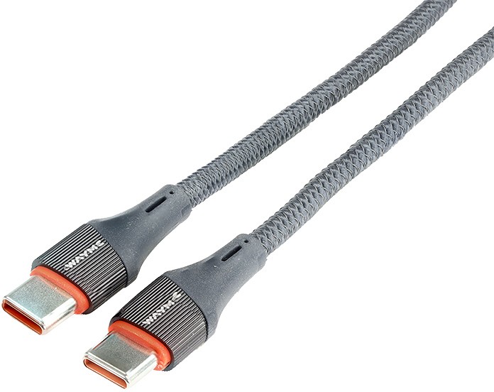 LAADIMISJUHE PÕIMITUD USB-C-USB-C MAX 65W 100CM WAYME