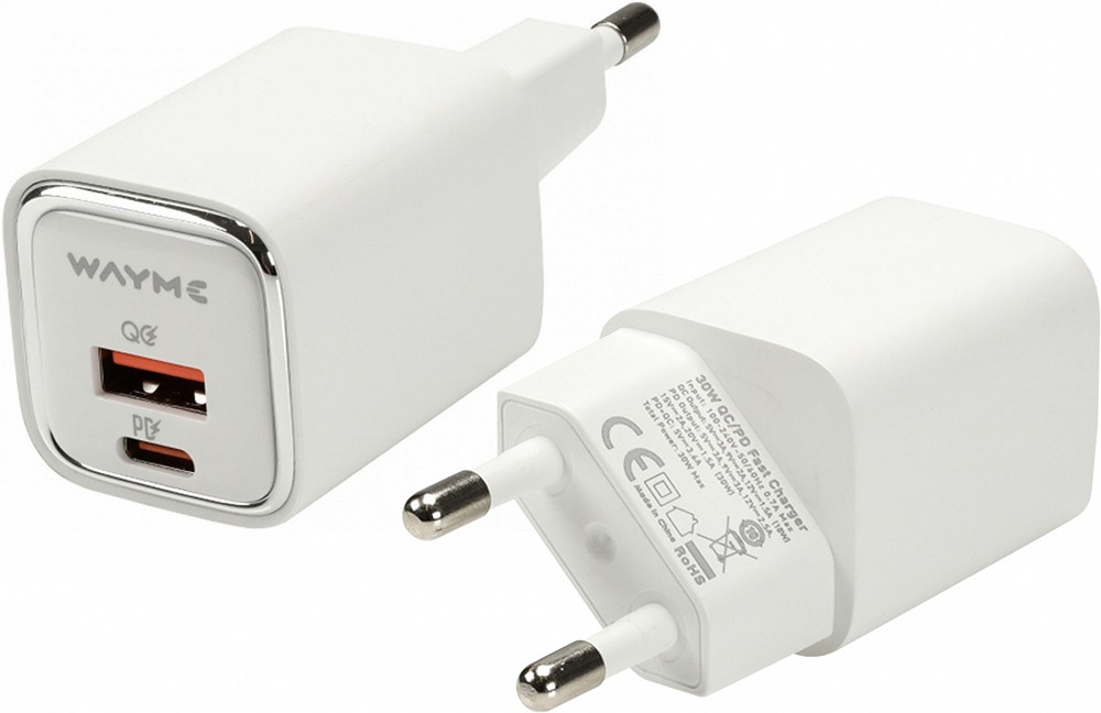 KIIRLAADIJA USB-C PD 30W + USB WAYME