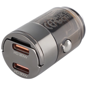 SIGARETISÜÜTAJA KIIRLAADIJA NANO 2X USB-C PD MAX 30W. 12V / 24V WAYME