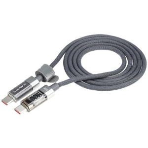 LAADIMISJUHE PÕIMITUD DISPLAY USB-C-USB-C. MAX 100W. 100CM WAYME