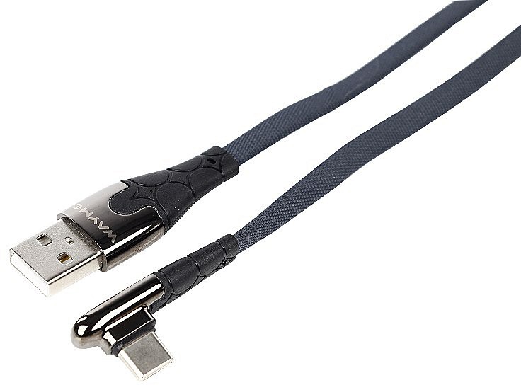 LAADIMISJUHE PÕIMITUD USB - USB-C 90° 100CM WAYME