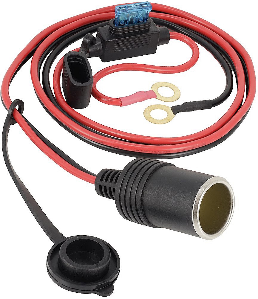 SIGARETISÜÜTAJA PESA PIKENDUSJUHE 100CM 15A. 8.4MM KLEMM 12 / 24V CARMOTION