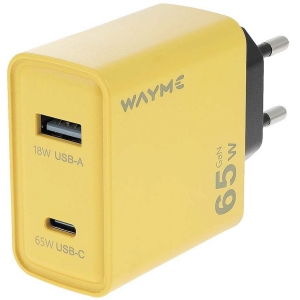 KIIRLAADIJA USB-MAX 18W. USB-C-MAX 65W WAYME