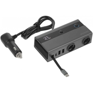 SIGARETISÜÜTAJA HARGMIK 2-NE + 2XUSB 3.6A1XUSB-C 12 / 24V MAX 65W KAABEL 80CM WAYME