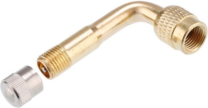 VENTIILIPIKENDUS PAINUT. NURK 90°. 8MM MESSING CARMOTION