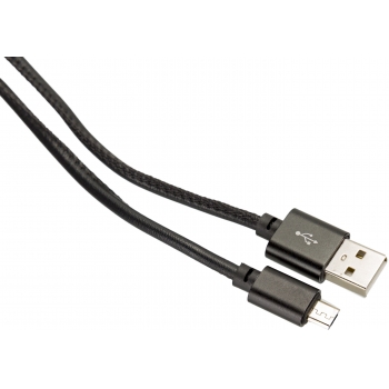 Platinet kaabel USB - microUSB 1m, must