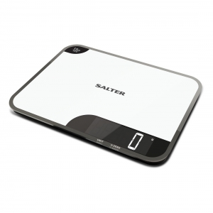 Salter 1079 WHDR 15kg Max Chopping Board Digital Kitchen Scale - White