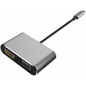 Platinet adapter USB-C - HDMI/VGA (45224)