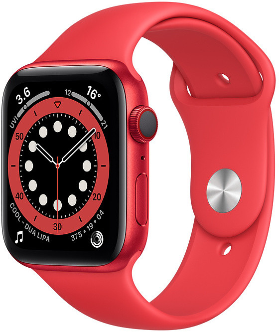 Apple Watch 6 GPS + Cellular 44mm Sport Band (PRODUCT)RED (M09C3EL/A)