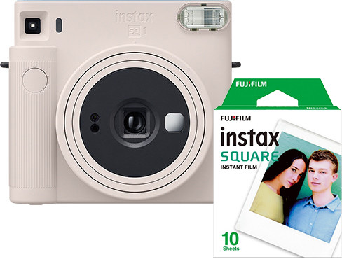 Fujifilm Instax Square SQ1, chalk white + film